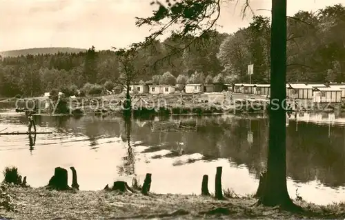 AK / Ansichtskarte Gernrode_Harz Jugendherberge Bremerdammteich Gernrode Harz