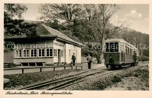 AK / Ansichtskarte Friedrichroda Thueringerwaldbahn Bahnhof Friedrichroda