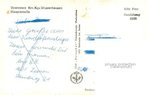 AK / Ansichtskarte Bestensee Hauptstrasse Bestensee