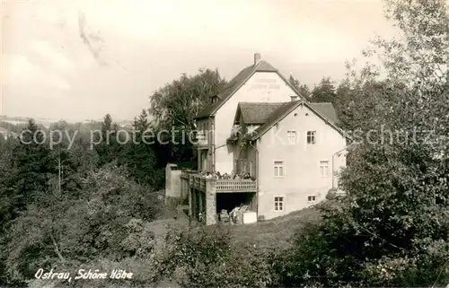 AK / Ansichtskarte Ostrau_Bad_Schandau Gasthaus Schoene Hoehe Ostrau_Bad_Schandau