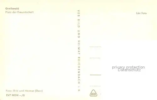 AK / Ansichtskarte Greifswald Platz der Freundschaft Greifswald