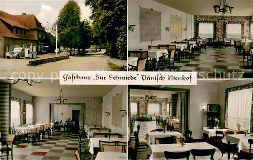 AK / Ansichtskarte Daenisch Nienhof Gasthaus Zur Schmiede Gastraeume Daenisch Nienhof