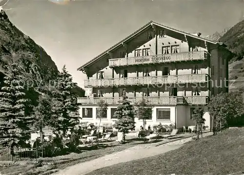 AK / Ansichtskarte Zermatt_VS Pension Schoenegg Zermatt_VS