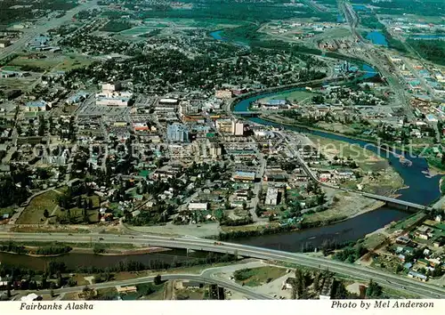 AK / Ansichtskarte Fairbanks_Alaska Aerial view 