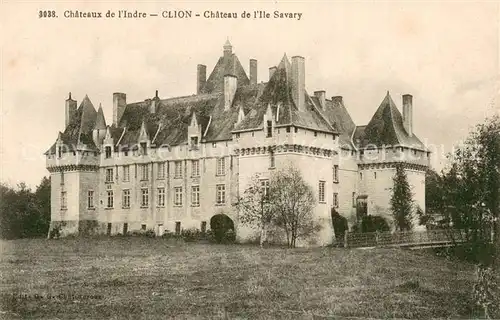 AK / Ansichtskarte Clion_36_Indre chateau de l Ile Savary 