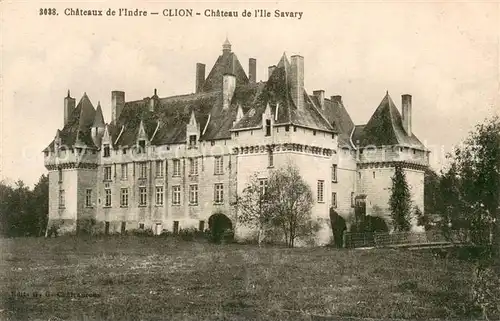 AK / Ansichtskarte Clion_36_Indre Chateau de l Ile Savary 