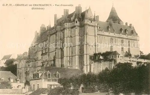 AK / Ansichtskarte Chateaudun Chateau   Vue d ensemble Chateaudun