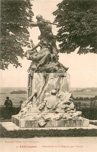 AK / Ansichtskarte Chateaudun Monument de la Defence par Mercie Chateaudun