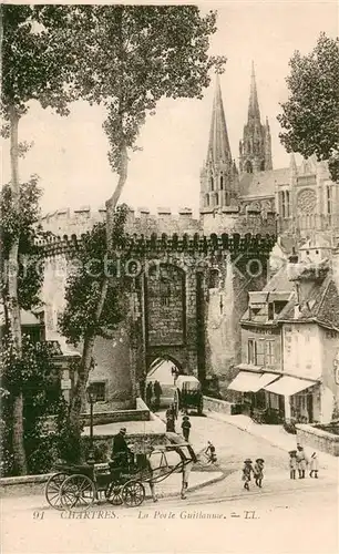 AK / Ansichtskarte Chartres_28 La Porte Guillaume Kutsche 