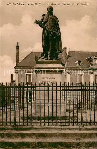 AK / Ansichtskarte Chateauroux_36_Indre Statue du General Bertrand 