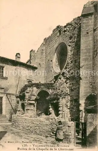 AK / Ansichtskarte Villeneuve les Avignon_30 Ruines de la Chapelle de la Chartreuse 