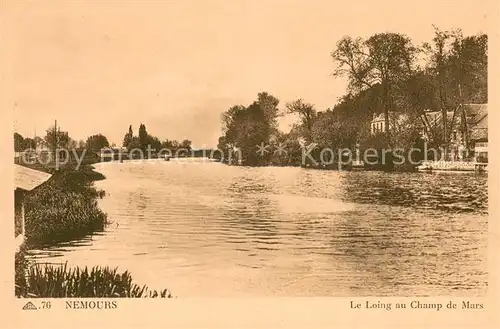 AK / Ansichtskarte Nemours_77 Le Loing au Champ de Mars 