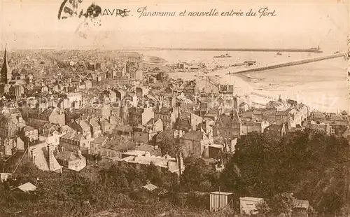 AK / Ansichtskarte Le_Havre Panorama et nouvelle entree du Port Le_Havre