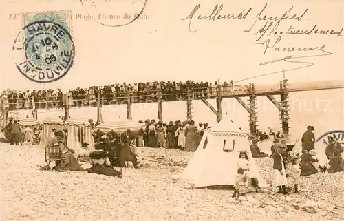 AK / Ansichtskarte Le_Havre La Plage lheure du Bain Le_Havre