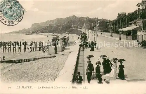AK / Ansichtskarte Le_Havre Le Boulevard Maritime et la Heve Le_Havre