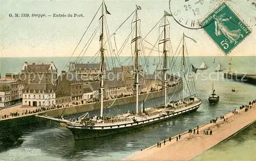 AK / Ansichtskarte Dieppe_76 Entree du Port 
