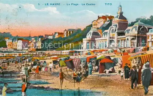AK / Ansichtskarte Le_Havre La Plage Le Casino TITO Le_Havre