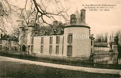 AK / Ansichtskarte Sigy_77_Seine et Marne Le Chateau de Sigy  