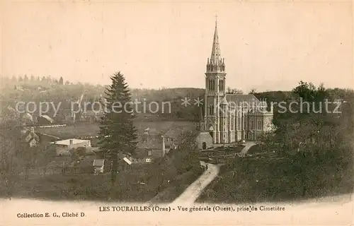 AK / Ansichtskarte Les_Tourailles_61 Vue generale prise da Cimetiere 