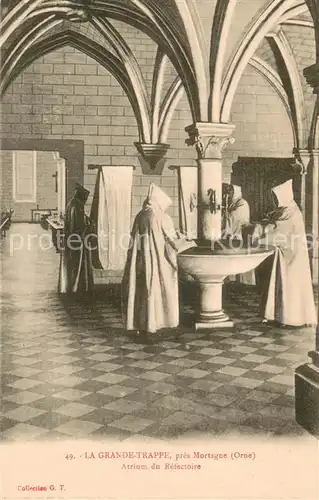 AK / Ansichtskarte Mortagne au Perche La Grande Trappe Artrium du Refectoire Mortagne au Perche
