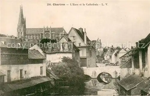AK / Ansichtskarte Chartres_28 L Eure et la Cathedrale 