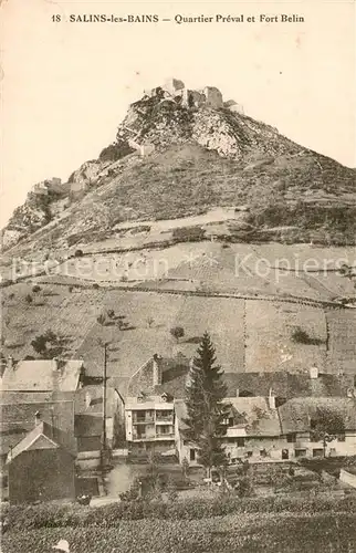 AK / Ansichtskarte Salins les Bains Quartier Preval et Fort Belin Salins les Bains