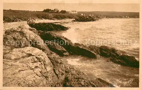 AK / Ansichtskarte St Gildas de Rhuys Un coin de la Plage 