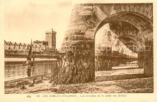 AK / Ansichtskarte Les_Sables d_Olonne_85 Les Arcades de la Jetee des Sables 