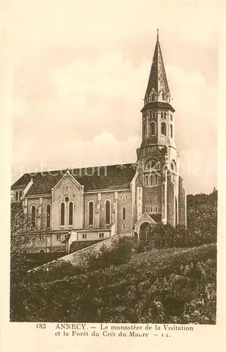 AK / Ansichtskarte Annecy_74_Haute Savoie Le monastere de la Visitation et la Foret du Cret du Maure 