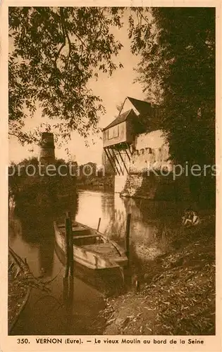 AK / Ansichtskarte Vernon_27 Le vieux Moulin au bord de la Seine 
