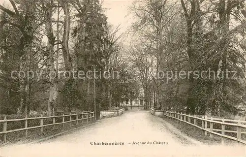 AK / Ansichtskarte Charbonnieres_d_Eure et Loir Avenue du Chateau Charbonnieres_d