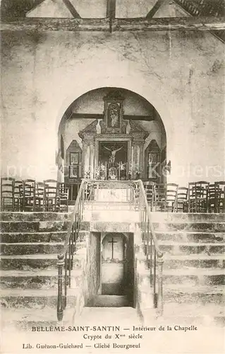 AK / Ansichtskarte Belleme_61 Saint Santin   Interieur de la Chapelle 