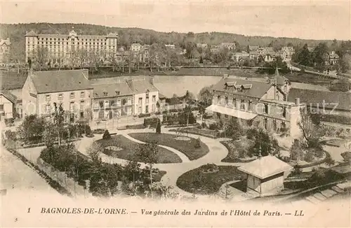 AK / Ansichtskarte Bagnoles de l_Orne Vue generale des Jardins de l Hotel de Paris Bagnoles de l_Orne
