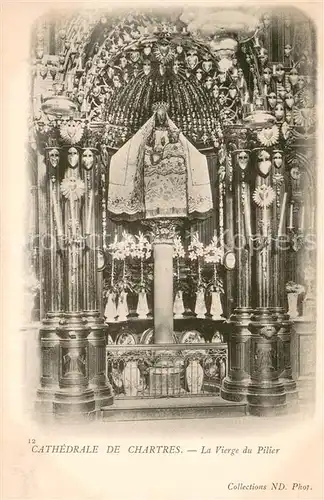 AK / Ansichtskarte Chartres_28 Cathedrale   Le Vierge du Pilier 