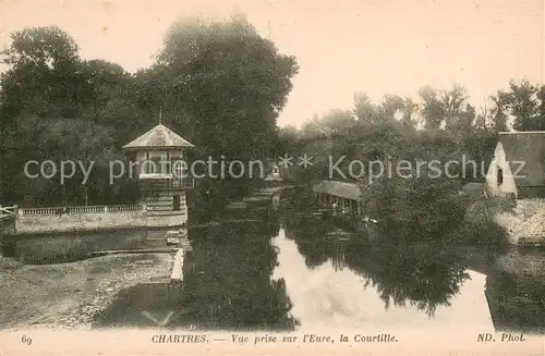 AK / Ansichtskarte Chartres_28 Vue prise sur l Eure   la Courtille 