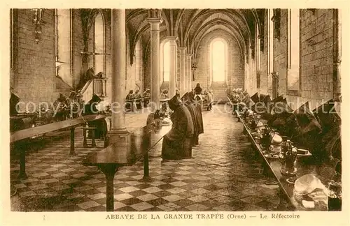 AK / Ansichtskarte Grande_Trappe_Abbaye_de_la_Soligny la Trappe_61 Le Refectoire 