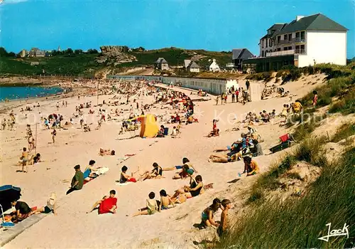 AK / Ansichtskarte Tregastel La Greve Blanche   La Plage Tregastel