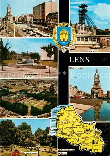 AK / Ansichtskarte Lens_Pas de Calais_62 Place Jean Jaures Le Grand Bureaux 