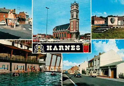 AK / Ansichtskarte Harnes_Pas_de_Calais La Grand Moulin   L Eglise Sain Martin Harnes_Pas_de_Calais