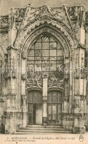 AK / Ansichtskarte Mortagne au Perche Portail de l eglise Mortagne au Perche
