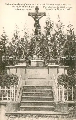 AK / Ansichtskarte Saint Jean de la Foret Grand Calvaire Croix Saint Jean de la Foret