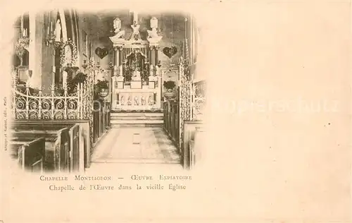 AK / Ansichtskarte La_Chapelle Montligeon Chapelle de l oeuvre dans la vieille eglise La_Chapelle Montligeon