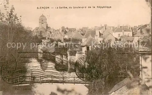 AK / Ansichtskarte Alencon_61 Le Sarthe vue du Boulevard de la Republique 