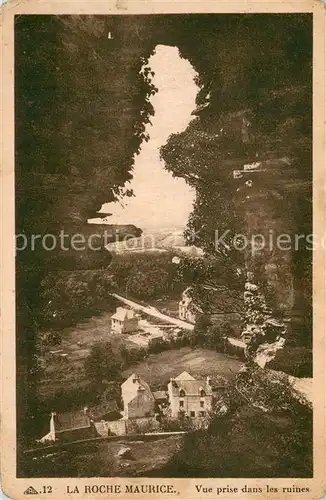 AK / Ansichtskarte La_Roche Maurice_29 Vue prise dans les ruines 