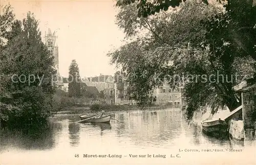 AK / Ansichtskarte Moret sur Loing Vue sur le Loing Moret sur Loing