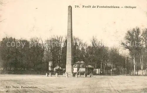 AK / Ansichtskarte Fontainebleau_77_Seine_et_Marne Obelisque a la foret 