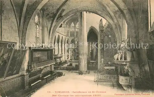 AK / Ansichtskarte Toulouse_31 Interieur de la Cathedrale de Saint Etienne 