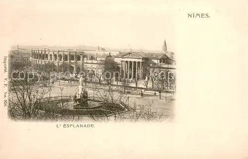 AK / Ansichtskarte Nimes_30 Esplanade 