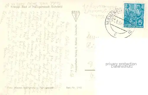 AK / Ansichtskarte Heiligenstadt_Eichsfeld Kneippbad Heiligenstadt_Eichsfeld