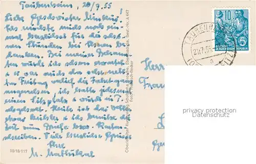 AK / Ansichtskarte Taubenheim_Spree Kindergenesungsheim Taubenheim Spree